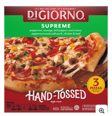 (image for) Pizza Supreme Hand Tossed 18.9oz 3pk AF Req